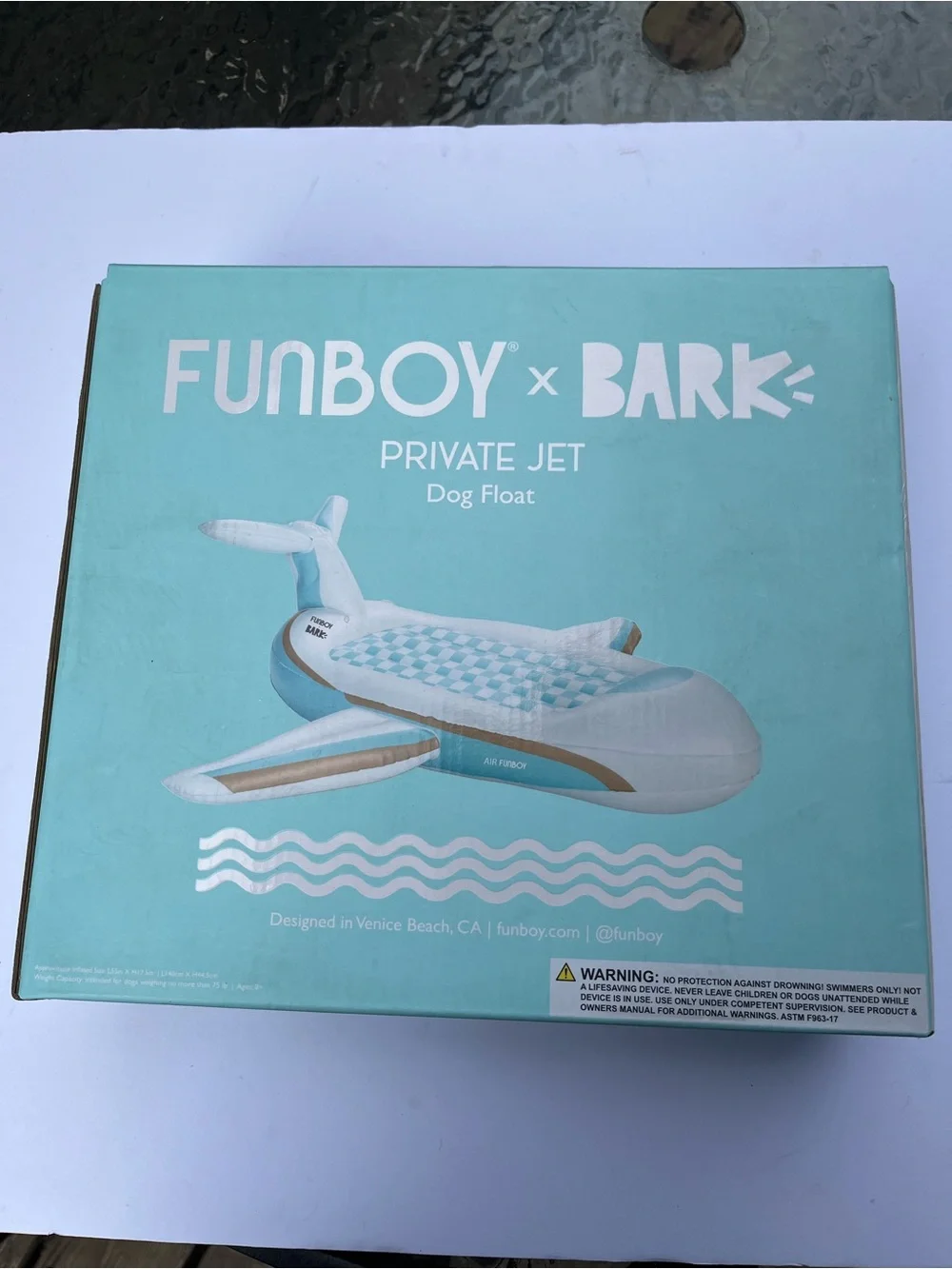 Funboy x Bark Private Jet Dog Float Pool Float 55